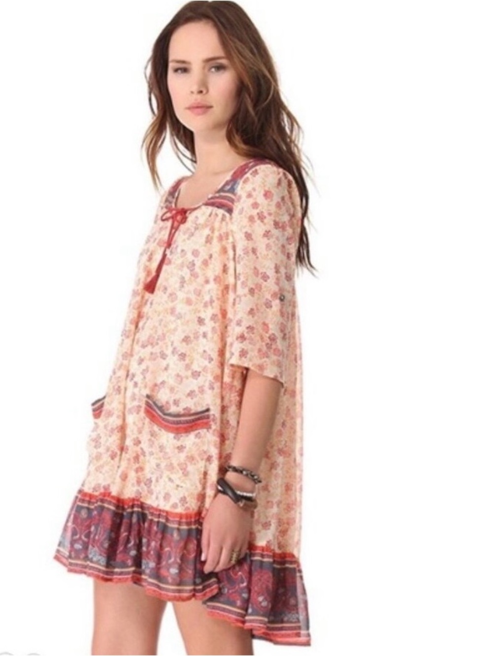 Free People Penny Lane Floral Paisley Dress Size Small